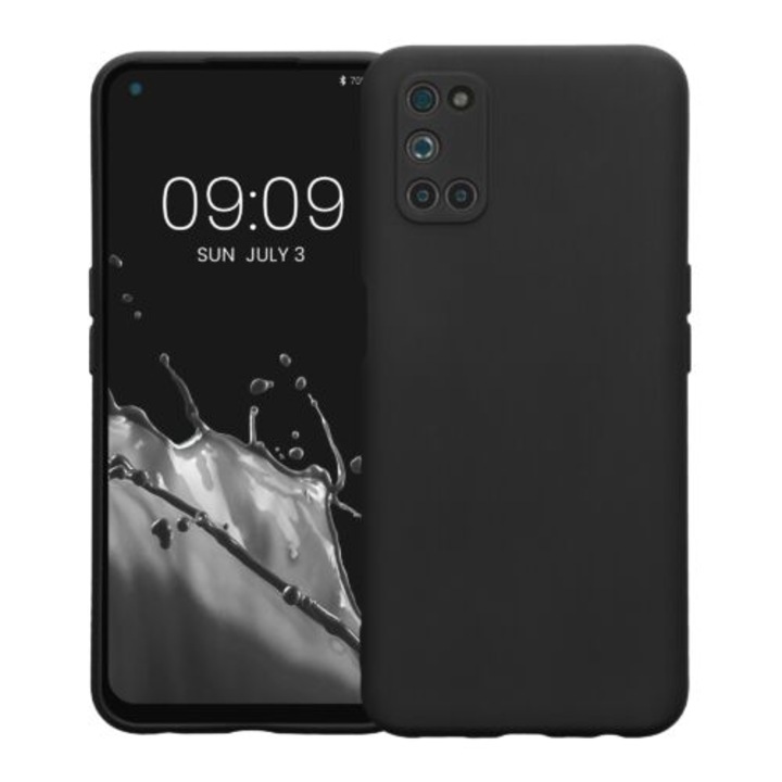 Husa Kwmobile pentru OPPO A52 / A72 (4G), Silicon, Negru, 57575.47