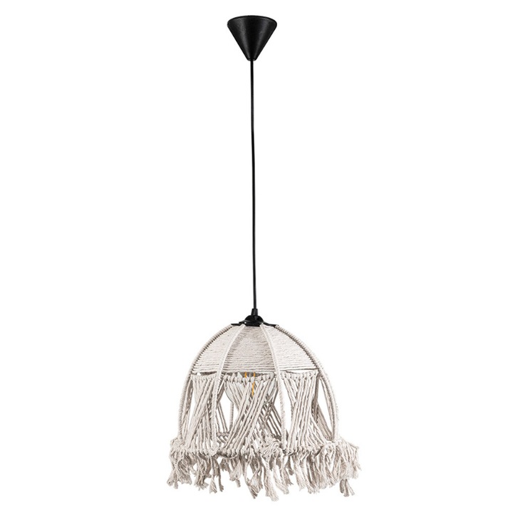 Lustra, ARlight, 30 X 110cm, 1 x E27, Bej/Negru