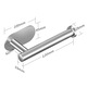 Suport hartie igienica, CeruleTree, Inox, Argintiu