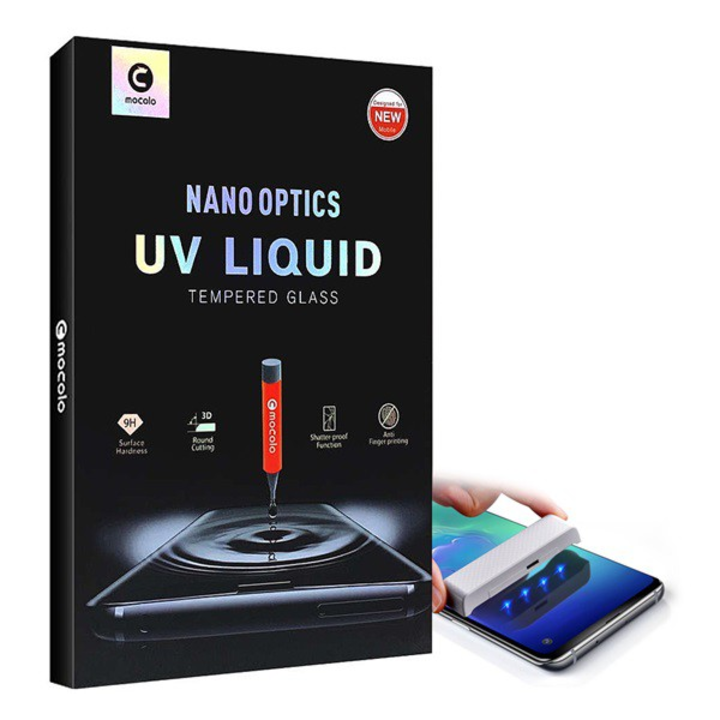 MOCOLO UV LIQUID képernyővédő üveg (3D full cover, íves, karcálló, 0.3mm, 9H + UV lámpa) ÁTLÁTSZÓ [Samsung Galaxy Note 20 Ultra 5G (SM-N986F)] (5996457986262)