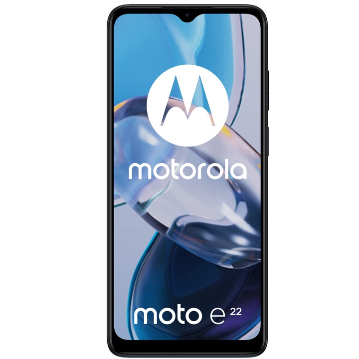 Motorola Moto E22 mobiltelefon, Dual SIM, 64GB, 4GB RAM, 4G, Astro Black