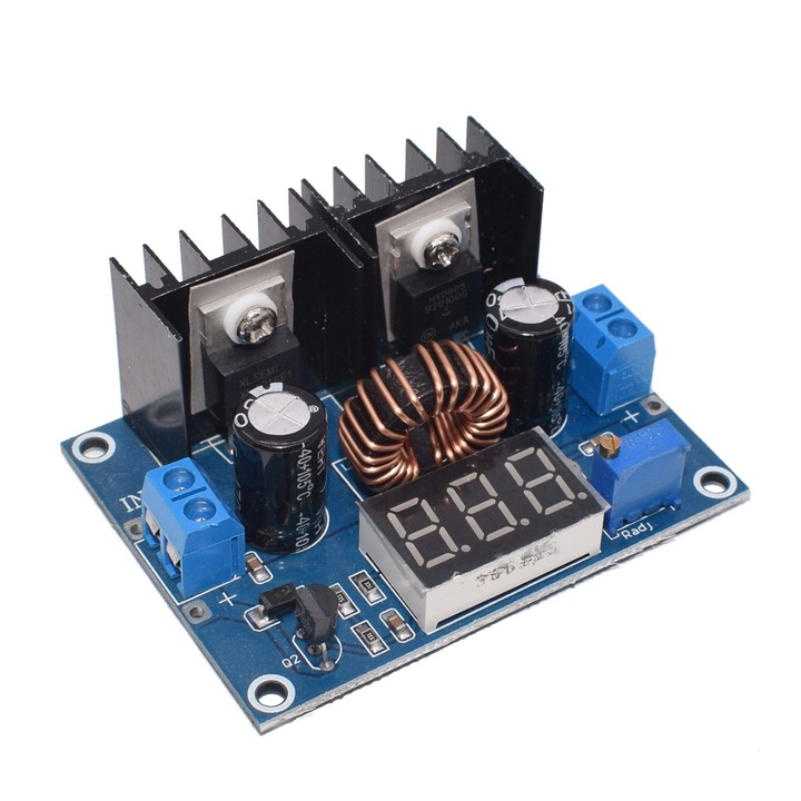 XH-M404 convertizor de tensiune dc-dc 8A 200W cu afisaj