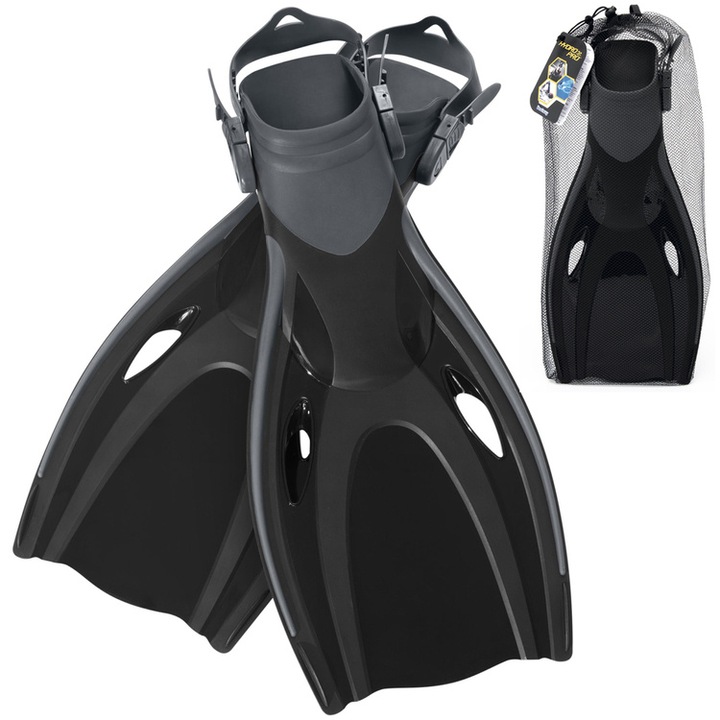 Плавници Bestway, Силикон, Черен, 37.5-41