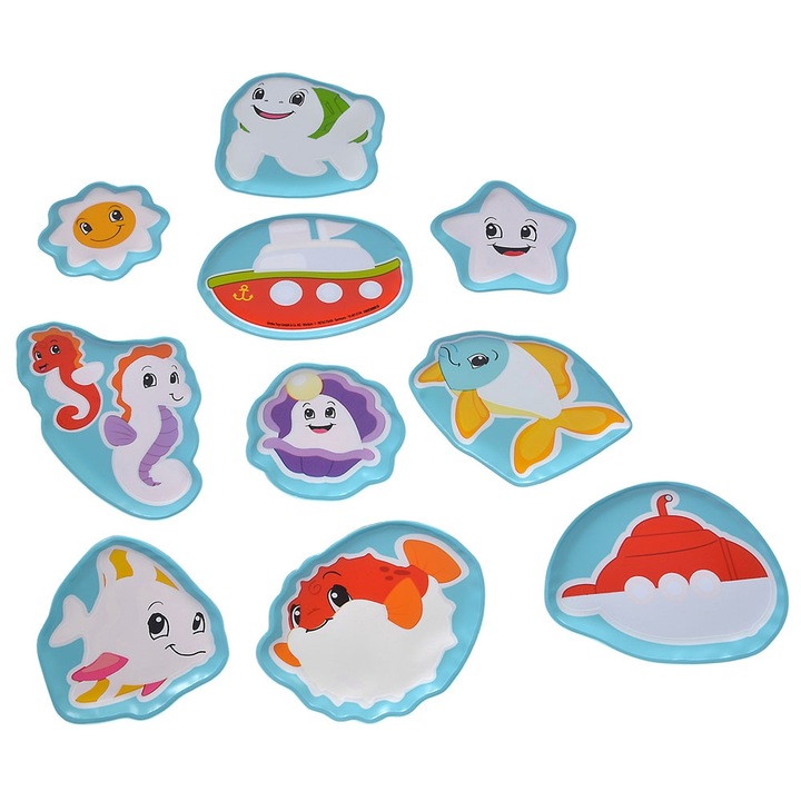 ABC 2051013 ABC Mágikus fürdős Puzzle, 10 db