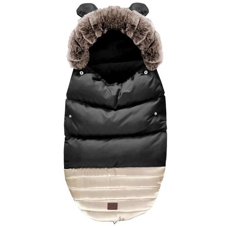Sac de Dormit Bebe Teddy Pro Black Gold 100x55 cm