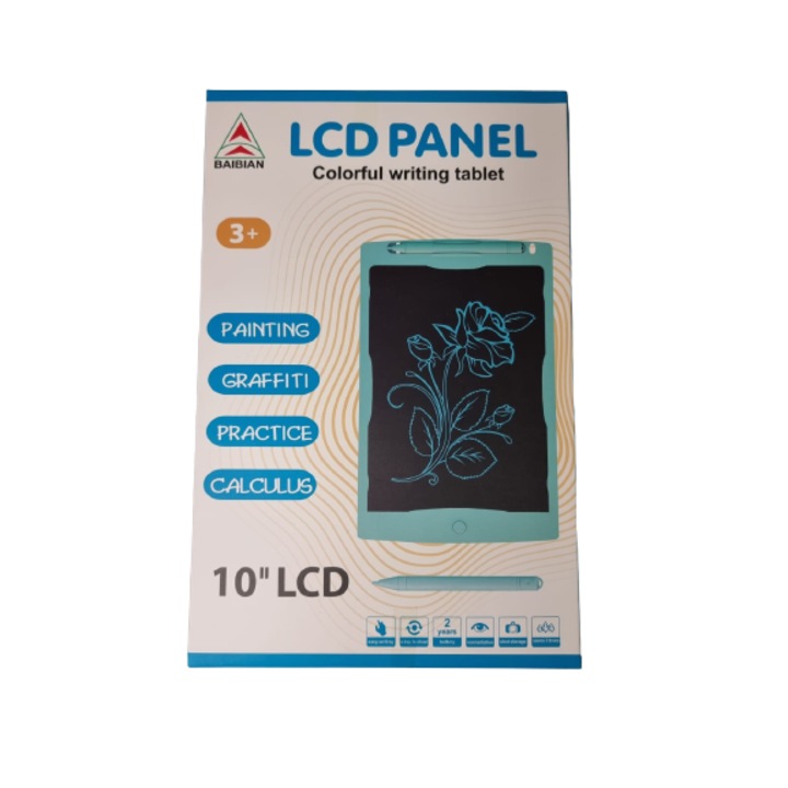 Tableta digitala LCD Panel, 10 inch, pentru scris si desenat, Multicolor