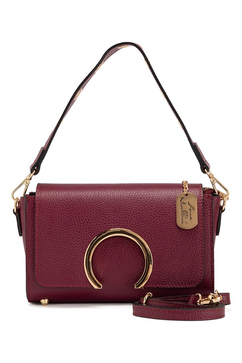 Anna Morellini, Geanta crossbody din piele Giada, Visiniu