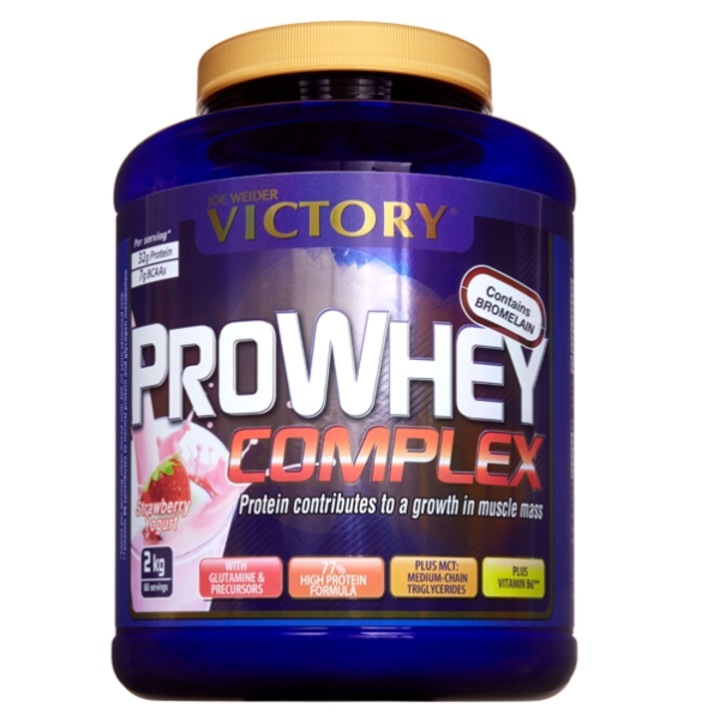 Complex de proteine din zer, Joe Weider Victory Pro Whey Complex capsuni 2 kg