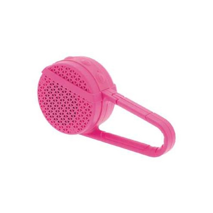 Boxa bluetooth portabila cu clip pentru atasare, 3 W roz