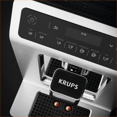 Espressor automat Krups EA890D10, 1450 W, 2.3 L, 15 bar, Negru/Alb