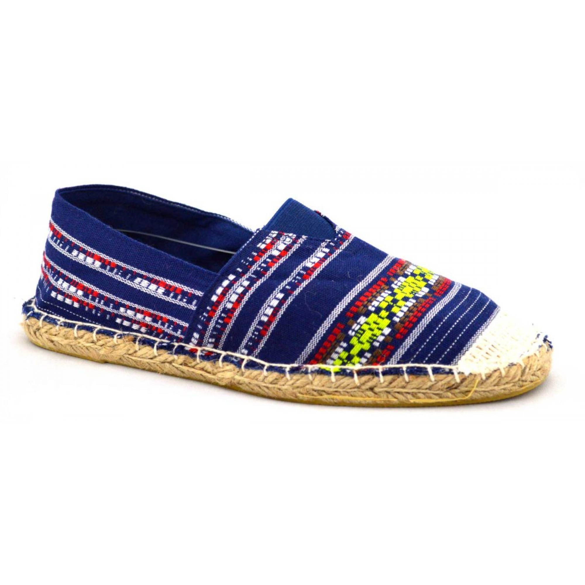 Espadrile Vintage - Multicolor cu patratele verzi, Multicolor, 41