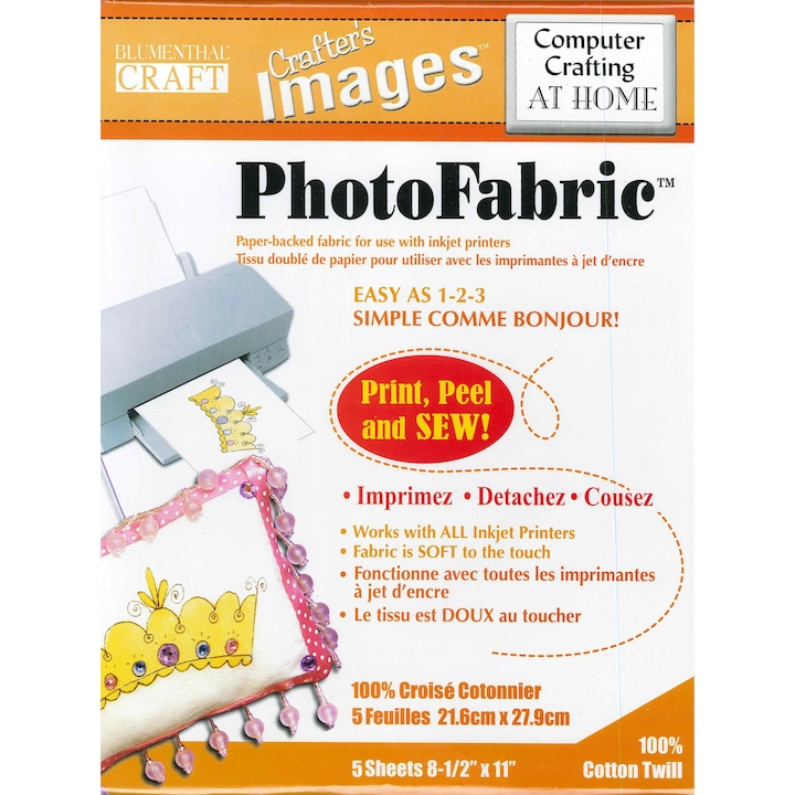 Hartie foto, Photofabric, Twill de bumbac, 5buc