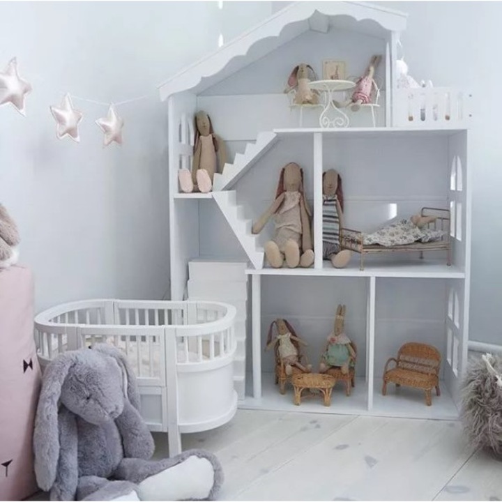 LULILO 2in1 fából készült Babaház - fehér