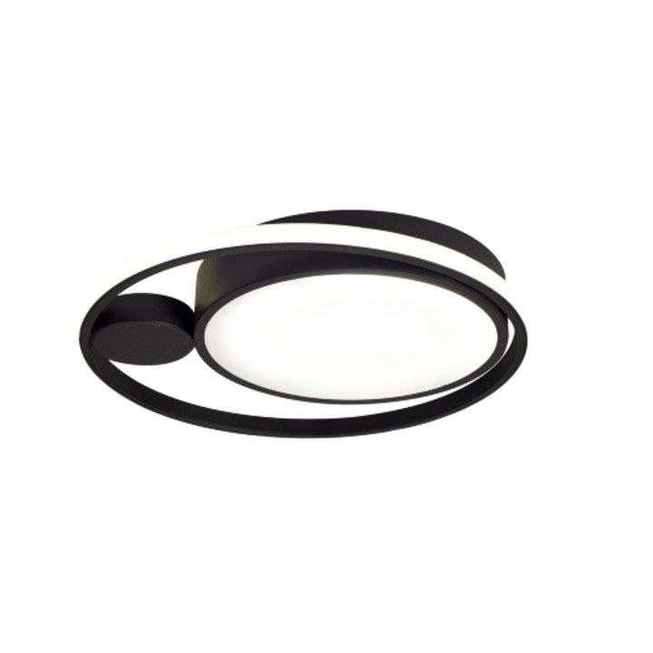 Плафон Yumo 36W 198lm 4000K 420mm, черен, Erste