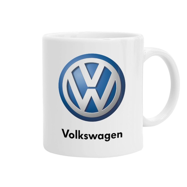 Cana, Volkswagen, Ceramica, 330 ml, Alb