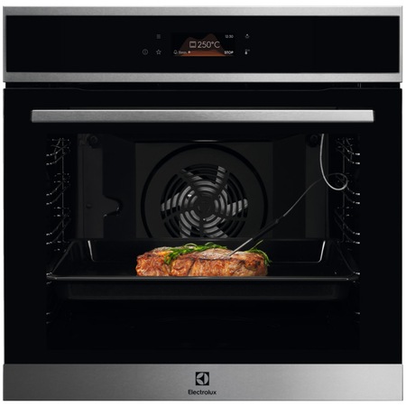 Cuptor incorporabil Electrolux EOE8P39X, Electric, 72 l, Touch control, Autocuratare pirolitica, SteamBake, Grill, Senzor gatire, 17 functii, 160 programe, Clasa A+, Inox