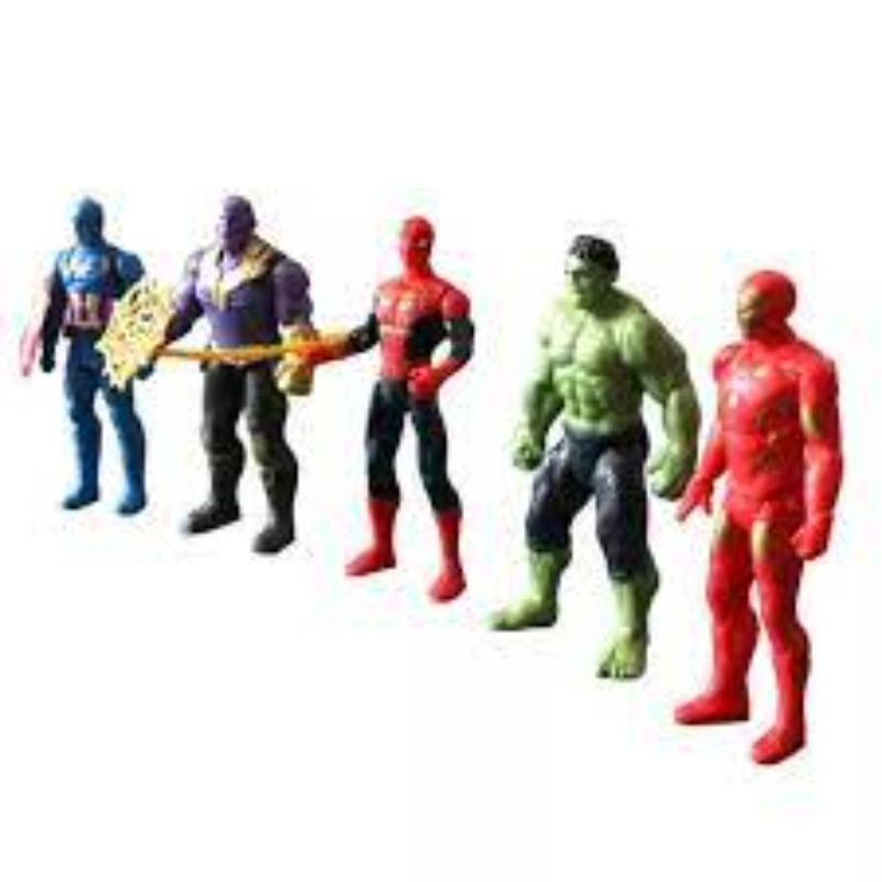 Комплект от 5 фигурки на супер герои Avengers, 14 см, + 3 години - eMAG.bg