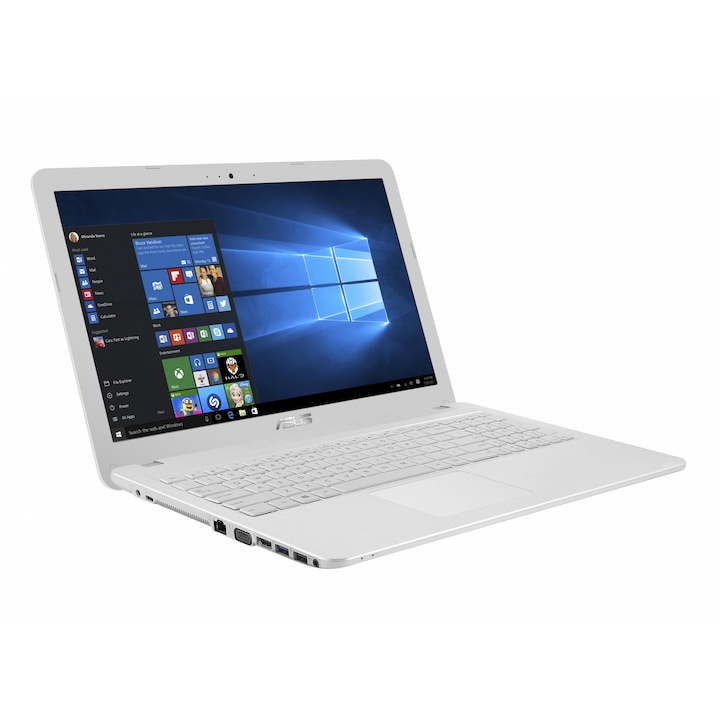 Asus X540LA-XX267D laptop, Intel® Core™ i3-5005U 2.0 GHz-es processzorral, 15.6", HD, 4GB DDR3, 500GB, Intel® HD 5500, free dos, Magyar kiosztású billentyűzet, Fehér