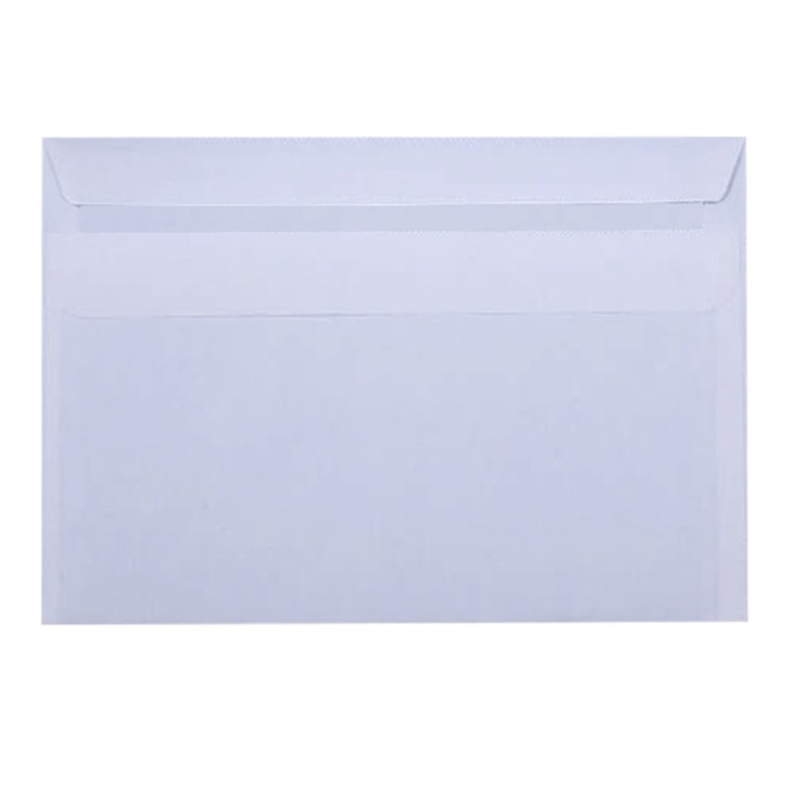 Set Plic C6, 114 x 162 mm, alb, autoadeziv, 80 g/mp, 25 bucati