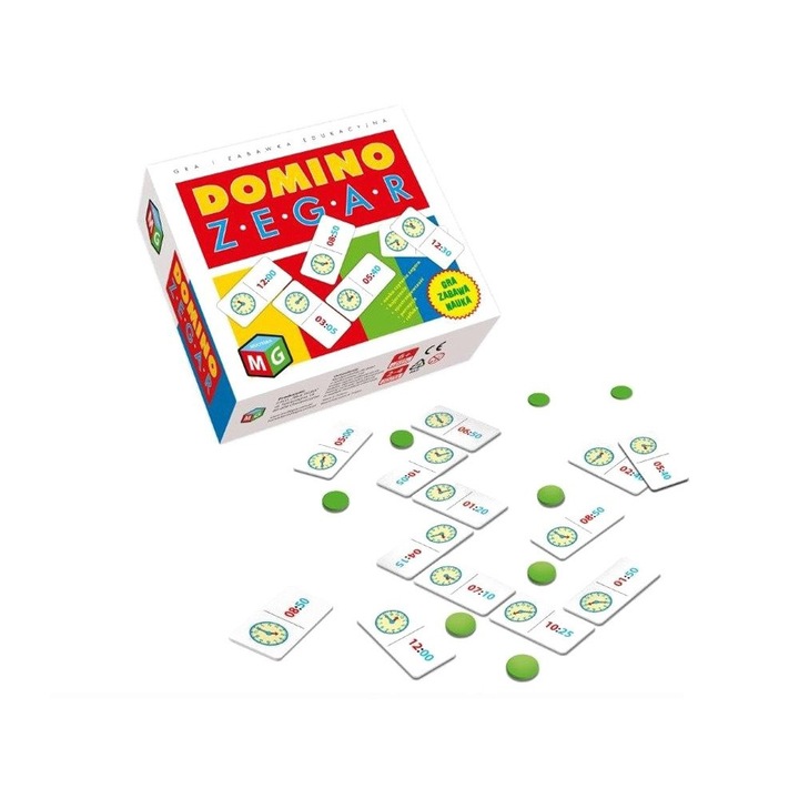 Joc Domino Timer, Multigra, +6 ani, Multicolor