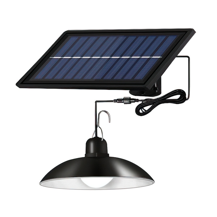 Lampa solara suspendata, lumina LED, telecomanda, acumulator, Naimeed D4359, 30 LED-uri