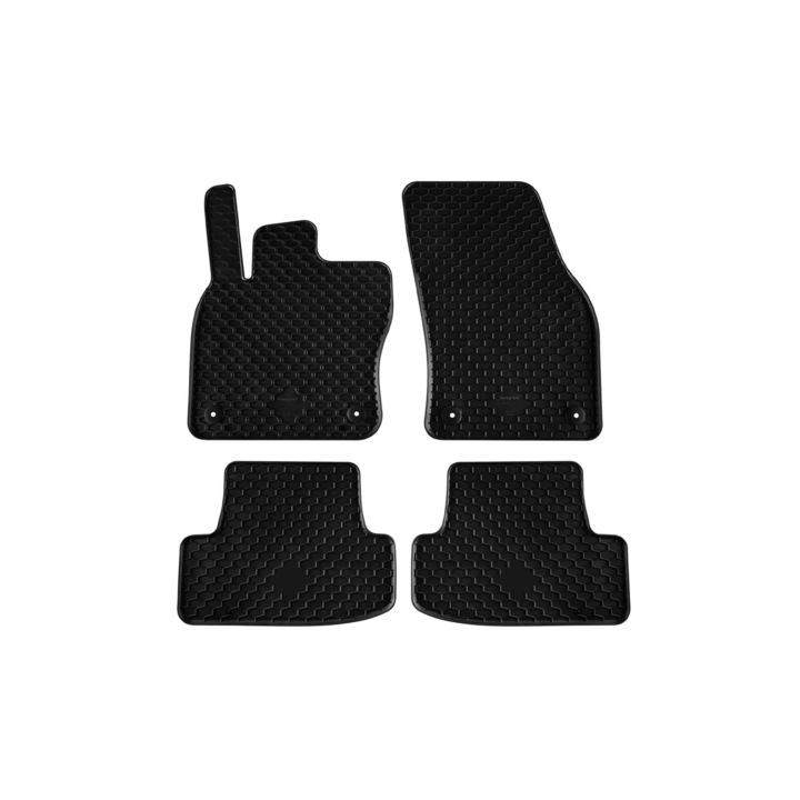 Set 4 covorase cauciuc Audi Q2, 2017-prezent, Gumarny Zubri