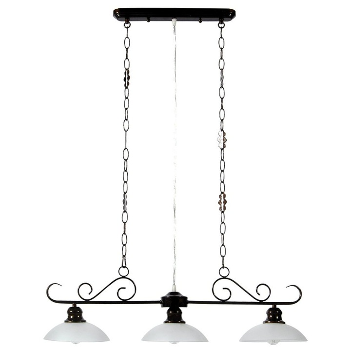 Lustra ARlight, E27, 40 W, 20 x 80 x 92 cm, Metal, Alb, Negru