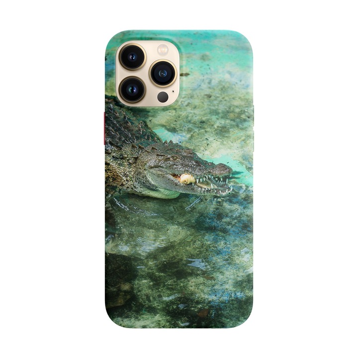 Husa compatibila cu Apple iPhone 14 Pro model Alligator lunch, Silicon, TPU, Viceversa