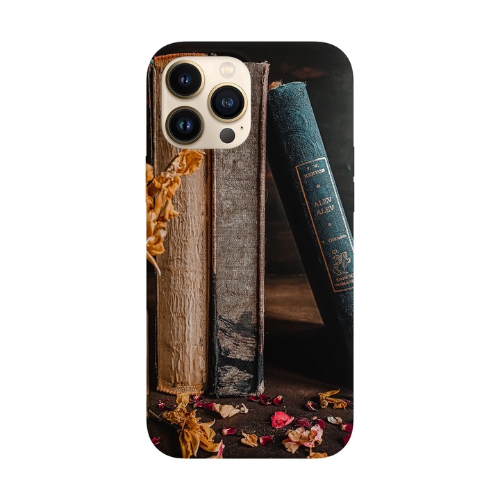 Husa compatibila cu Apple iPhone 14 Pro model Book worm, Silicon, TPU, Viceversa