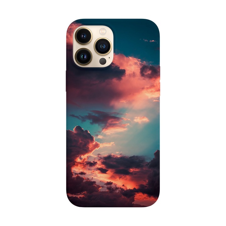 Husa compatibila cu Apple iPhone 14 Pro Max model Calm sky, Silicon, TPU, Viceversa