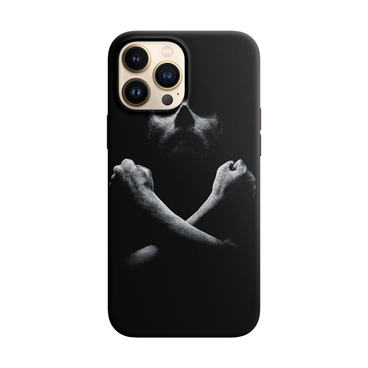 Husa compatibila cu Apple iPhone 14 Pro model Black&White Forest, Silicon, TPU, Viceversa
