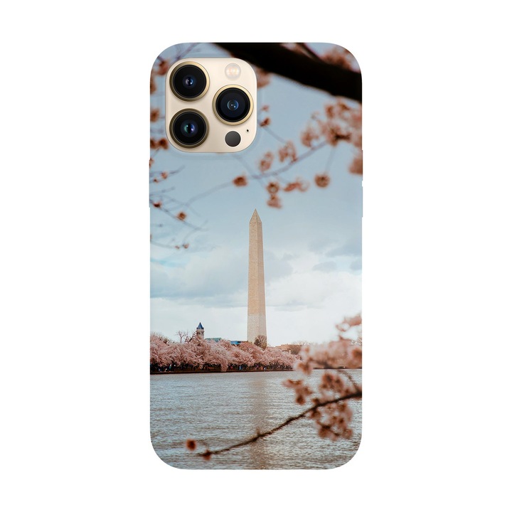 Husa compatibila cu Apple iPhone 14 Pro model Cherry Blossom in Washington, Silicon, TPU, Viceversa