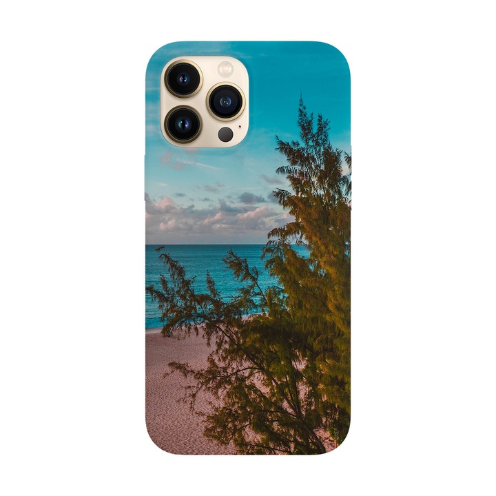 Husa compatibila cu Apple iPhone 14 Pro model Green Waterfall, Silicon, TPU, Viceversa