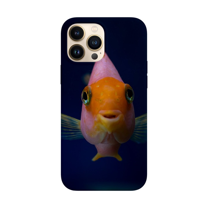 Husa compatibila cu Apple iPhone 15 Pro model Hi I'm Fish, Silicon, TPU, Viceversa