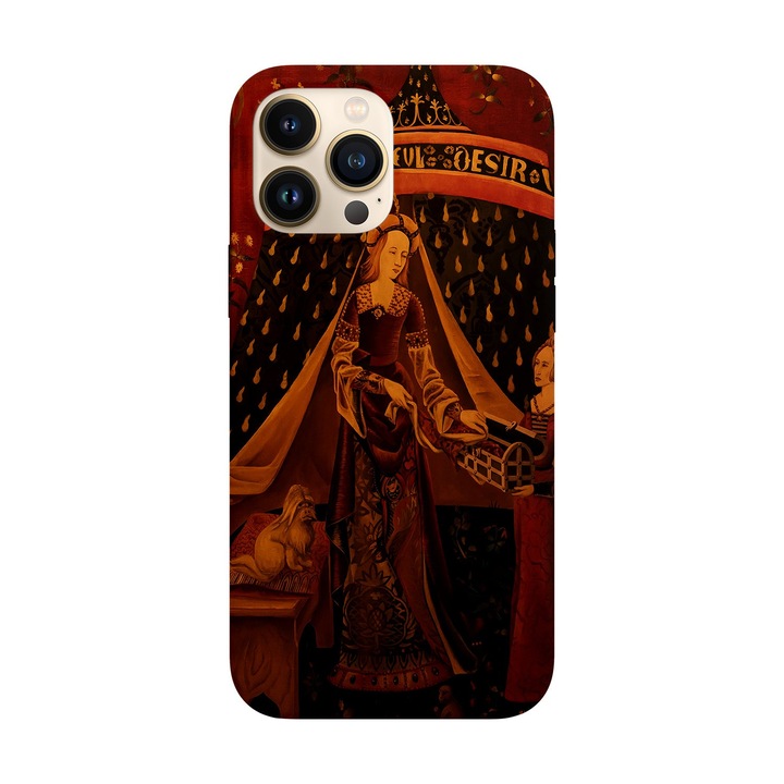 Кейс съвместим с Apple iPhone 15 Pro Max модел Desire, Silicon, TPU, обратното