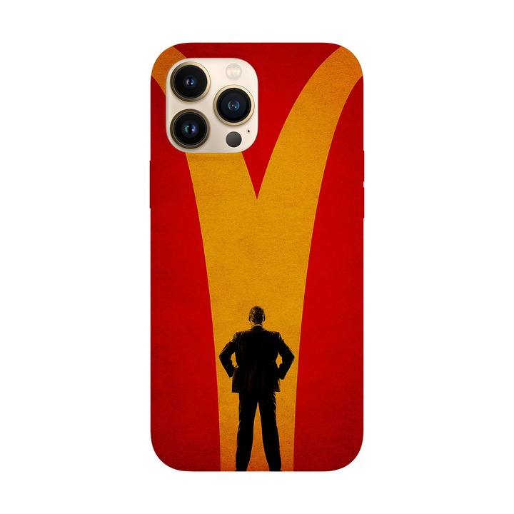 Кейс съвместим с Apple iPhone 15 Pro Max модел McDonald, силикон, TPU, обратното