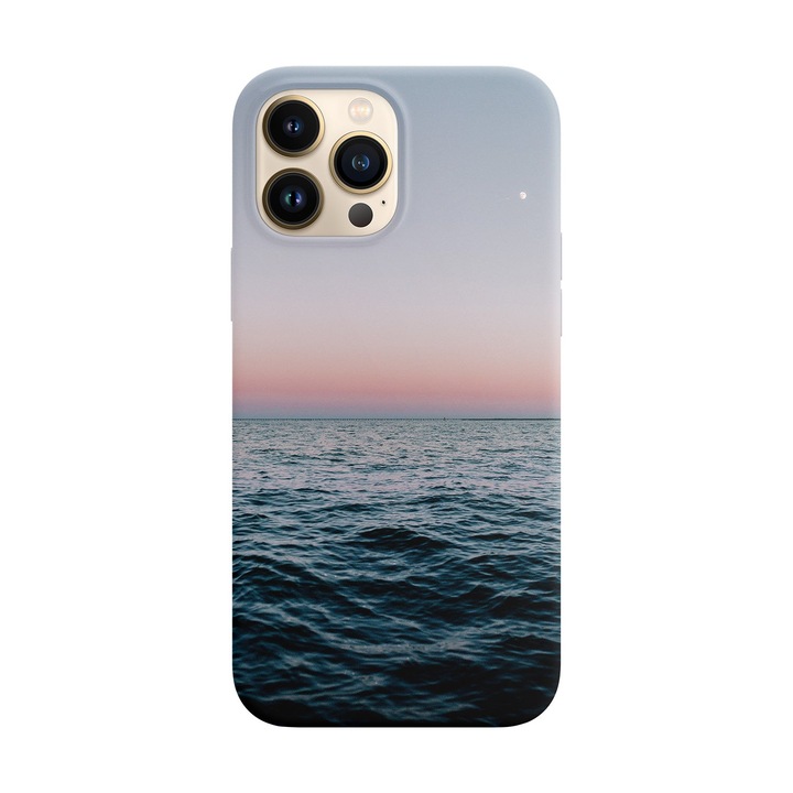 Husa compatibila cu Apple iPhone 14 Pro Max model Over the horizon, Silicon, TPU, Viceversa