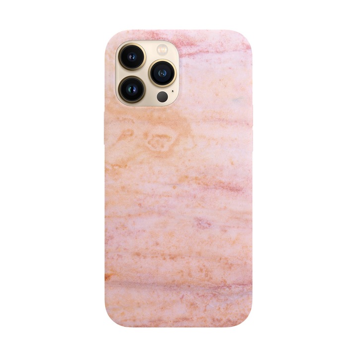 Husa compatibila cu Apple iPhone 14 Pro model Rose marble, Silicon, TPU, Viceversa