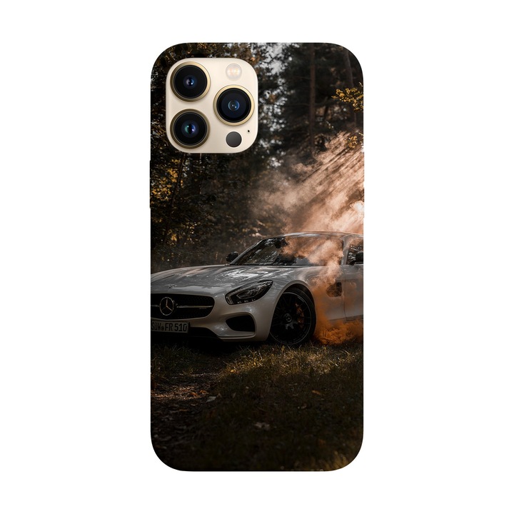 Калъф, Съвместим с Apple iPhone 15 Pro модел Mercedes AMG GT S, Силикон, TPU, Viceversa