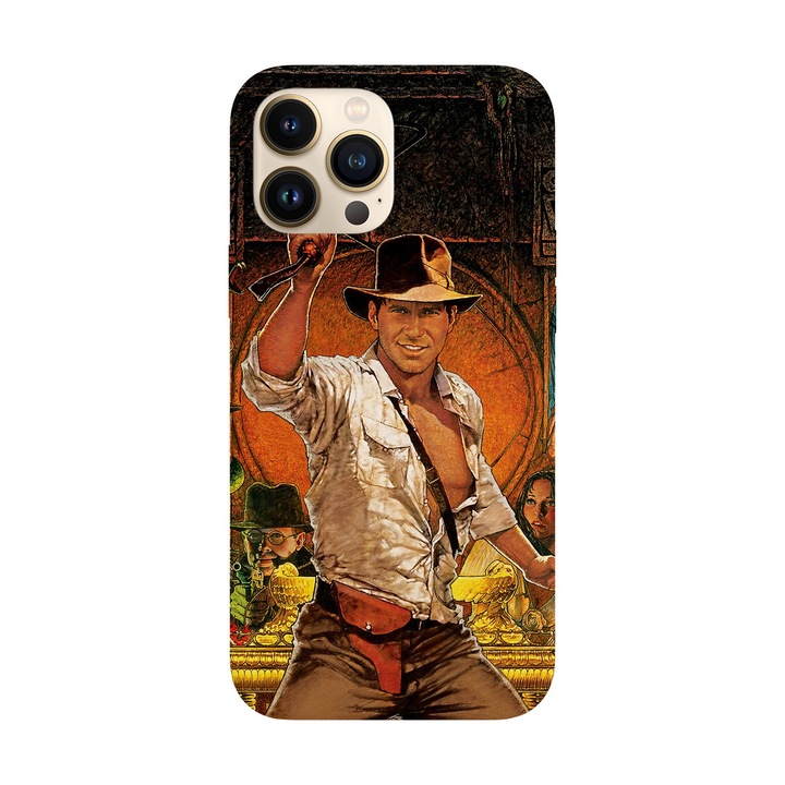 Husa compatibila cu Apple iPhone 14 Pro model Indian statue, Silicon, TPU, Viceversa
