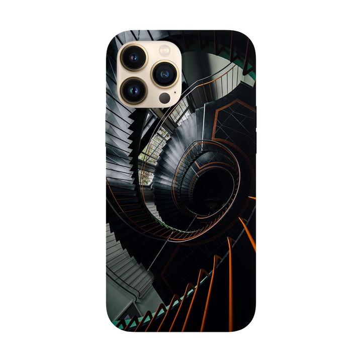 Husa compatibila cu Apple iPhone 14 Pro Max model Stairways to hell, Silicon, TPU, Viceversa