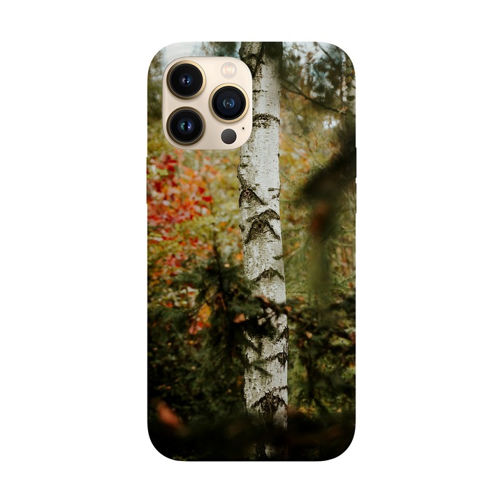 Кейс, съвместим с Apple iPhone 15 Pro модел Дъб, Силикон, TPU, Обратно