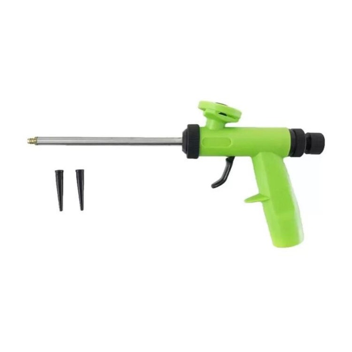 Pistol profesional pentru aplicat spuma poliuretanica, plastic - PU Foam Gun Plastic verde