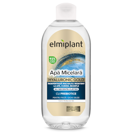 Apa micelara Elmiplant Hyaluronic Gold, 400 ml