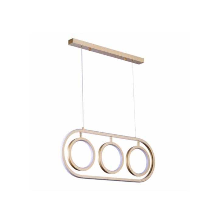 Коктейлна висулка LED 52W 2940lm 2700-5400K, златист, Erste