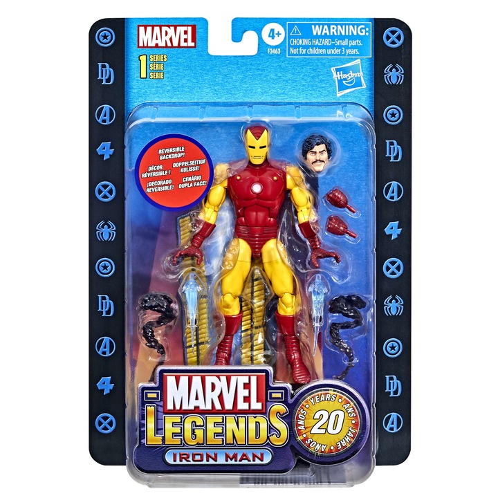 Figura Marvel Classic Legends 20th Anniversary Edition - Iron Man, 15 cm