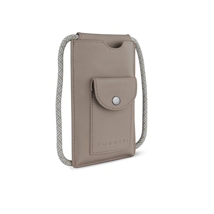 Telefontáska ökológiai bőrből, bugatti, Almata 496652, Bézs