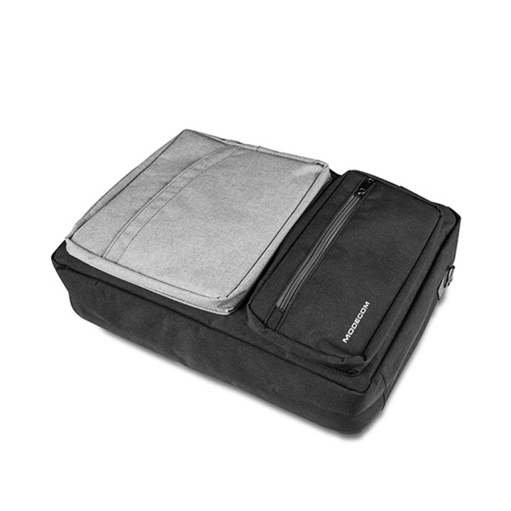 Hátizsák-Laptop táska, 15,6", Modecom Reno hátizsák, szürke-fekete, SS300072