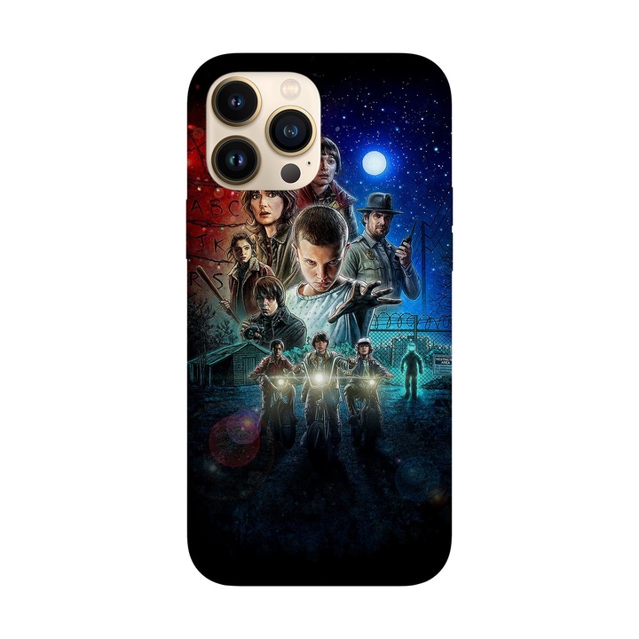 Husa compatibila cu Apple iPhone 14 Pro Max model Stranger Things The Massacre at Hawkins Lab, Silicon, TPU, Viceversa
