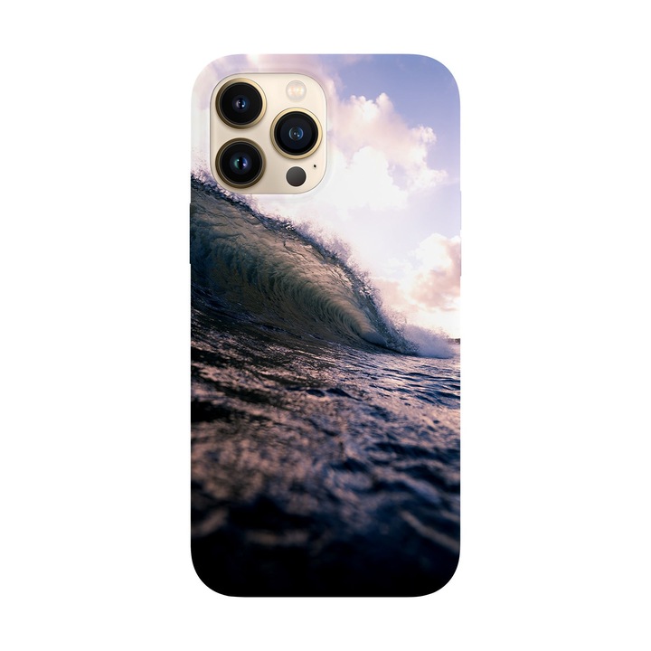 Husa compatibila cu Apple iPhone 14 Pro model Splashing Wave, Silicon, TPU, Viceversa